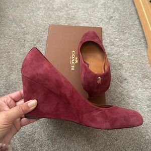 Coach wedges size 9